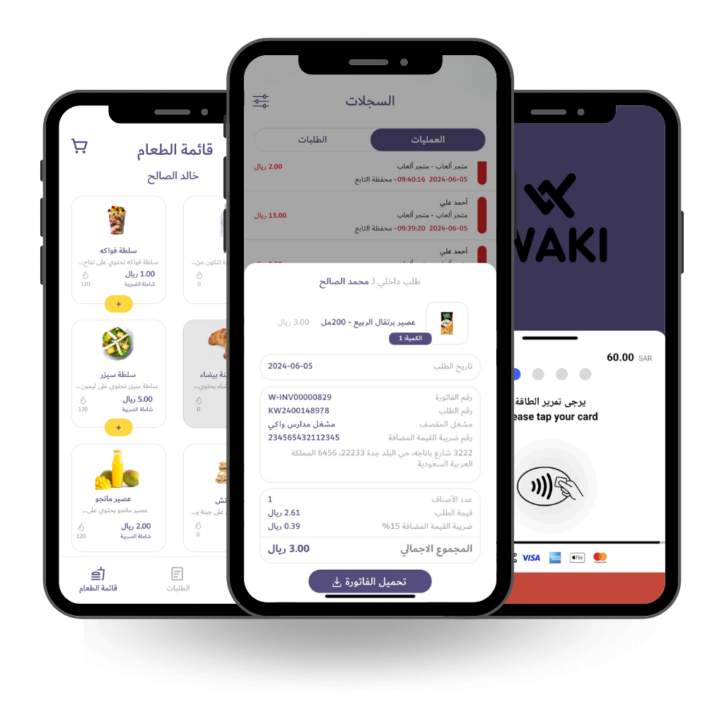 Mockup shows WAKI app- digital wallet